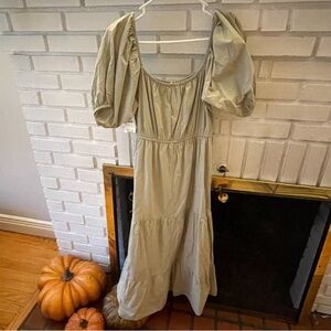 Sim & Sam Green Midi Dress